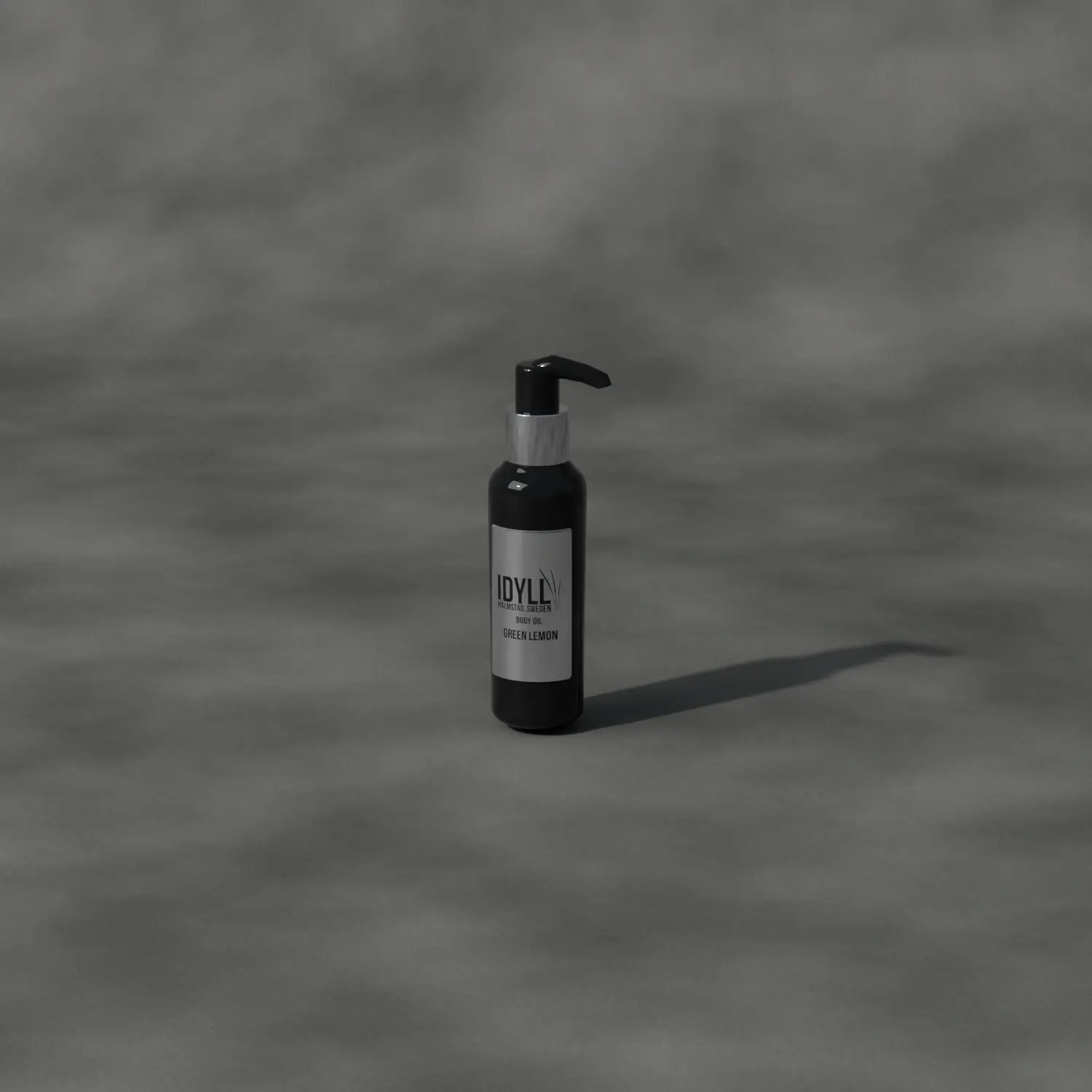 Natural Body Oil Lemon Fields on stone, in daylight