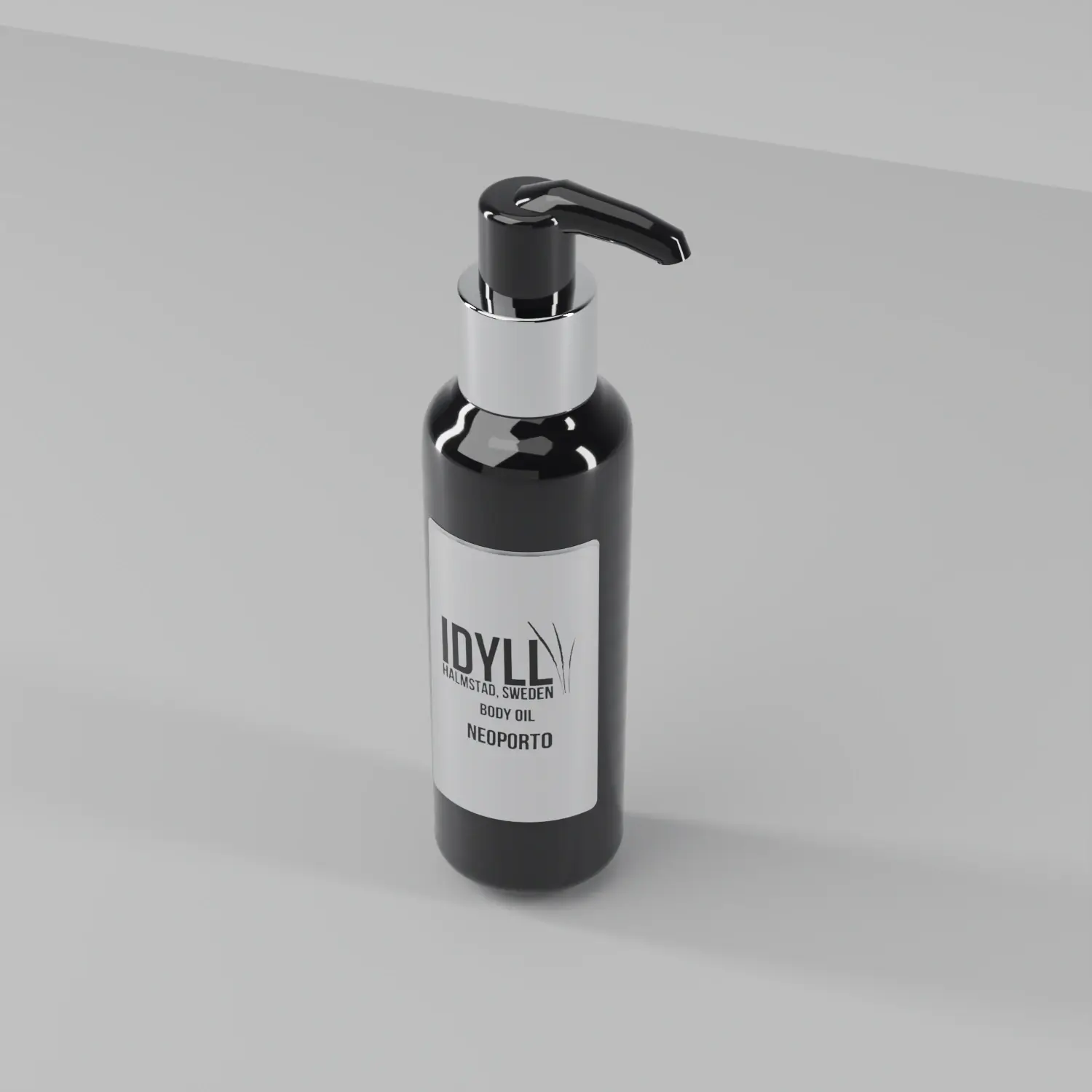 Natural Body Oil Neoporto seen from above and to one side