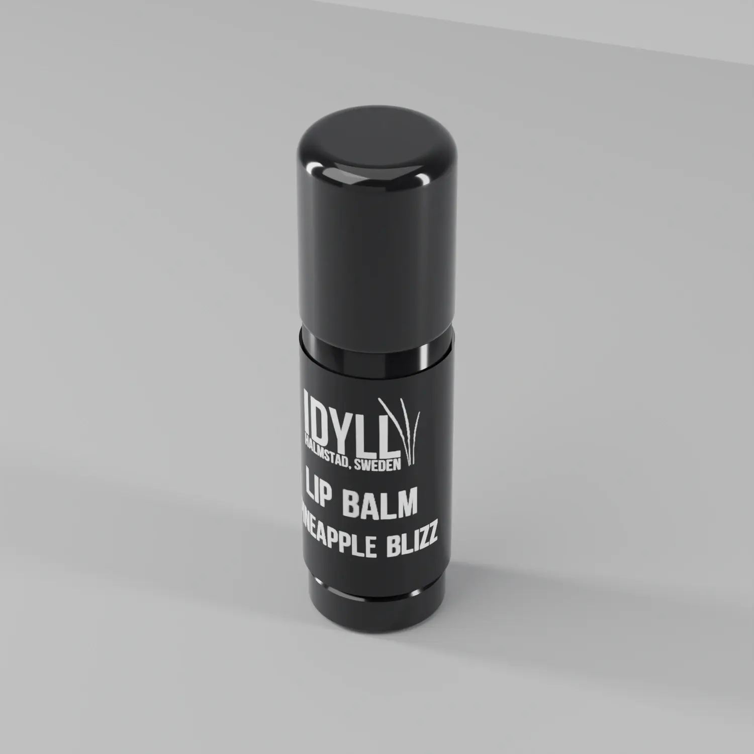 Natural Lip Balm Pineapple Blizz seen from above and to one side